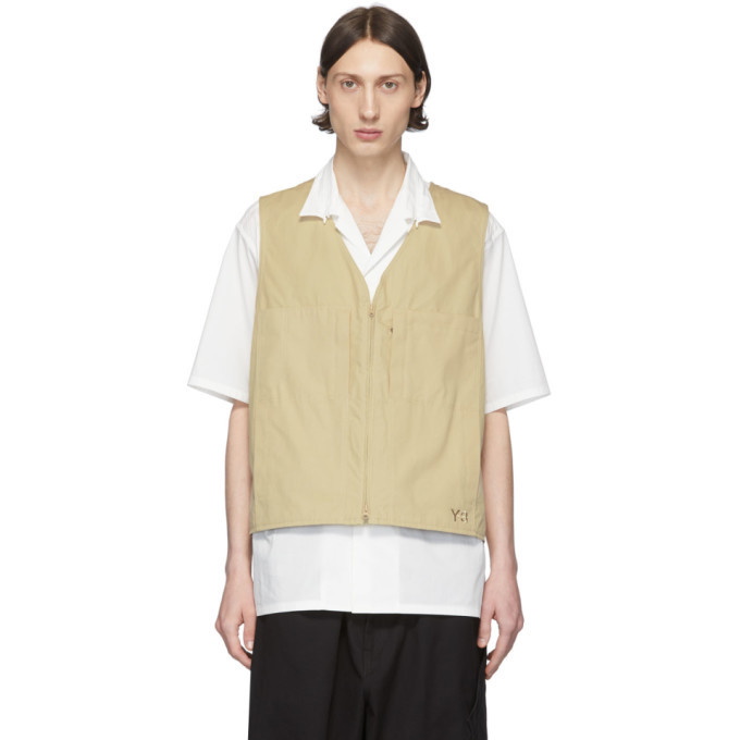Photo: Y-3 Khaki Heavy Poplin Workwear Vest