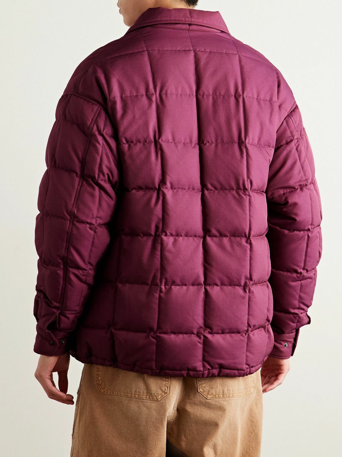 Visvim - Coach Appliquéd Quilted Wool and Silk-Blend Twill Down