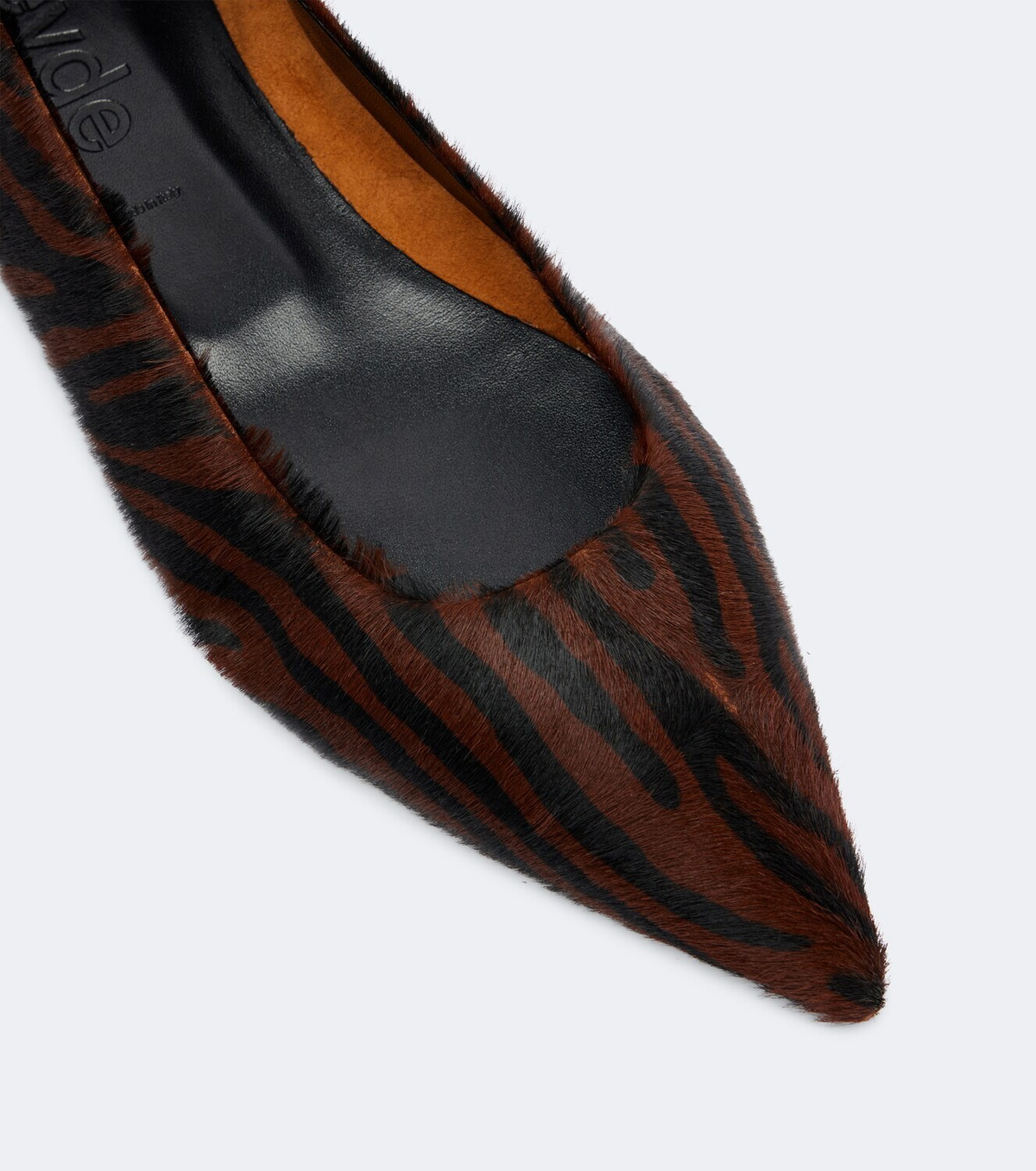 Aeyde Cassy zebra-print calf hair ballet flats
