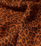 Isabel Marant Leopard-print cashmere and wool scarf