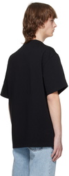 Feng Chen Wang Black Double Collar T-Shirt