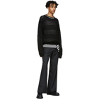 BED J.W. FORD Black Mesh Sweater