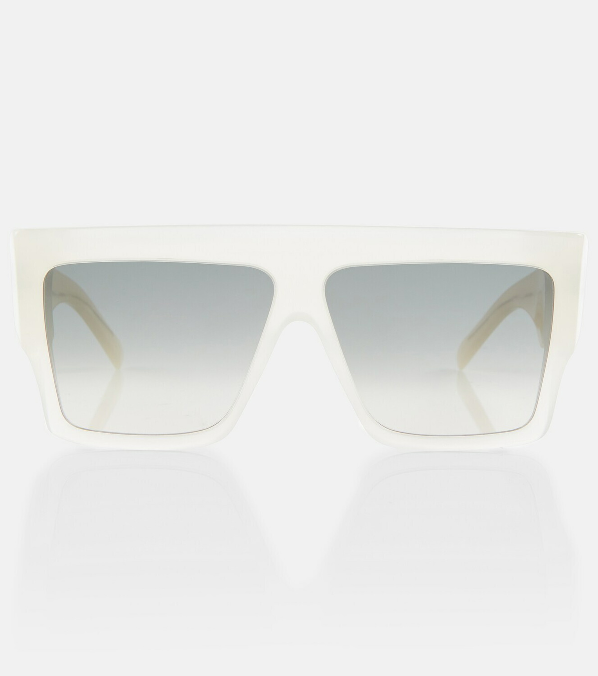 Celine White Oversized Square Sunglasses with Gradient Lenses Celine Eyewear Square oversized sunglasses Celine main image 2