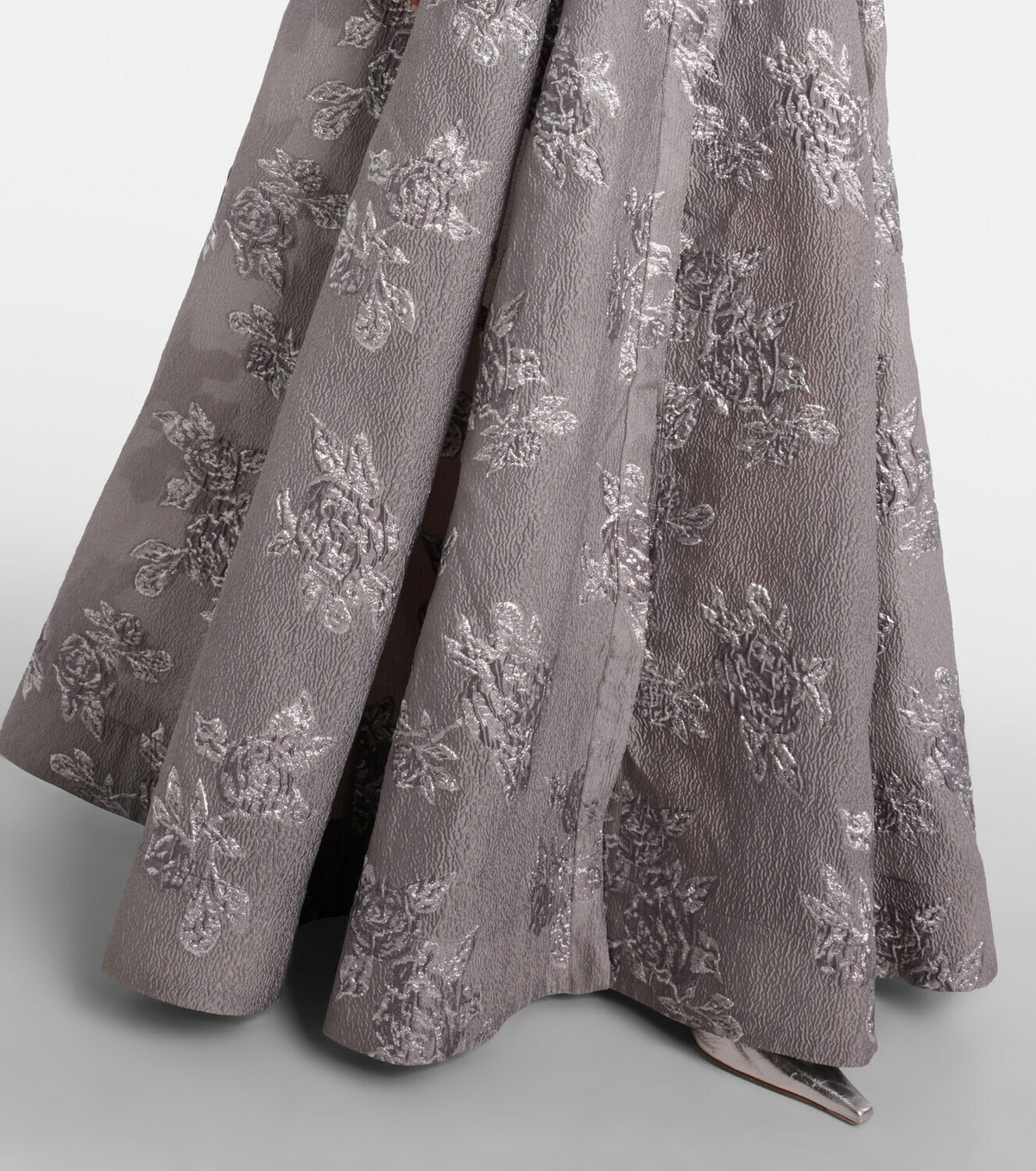 Rebecca Vallance Ruth embellished belted brocade gown