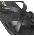 TOM FORD - Seafield Leather Sandals - Black