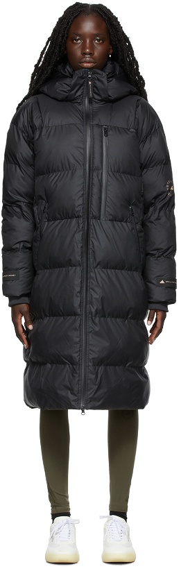Photo: adidas by Stella McCartney Black Quilted Long Puffer Coat