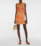Emilio Pucci Beach Printed self-tie cotton-blend top