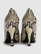 KHAITE 100mm Eva Python Embossed Leather Pumps
