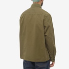 Fred Perry Authentic Men's Zip Through Bomber Jacket Overshirt in Uniform Green
