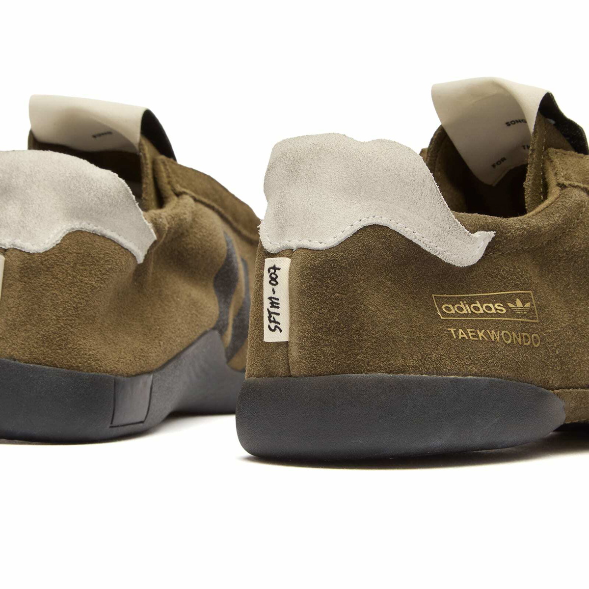 Adidas x SFTM Taekwondo Mei Sneaker in Cream White/Core Black/White