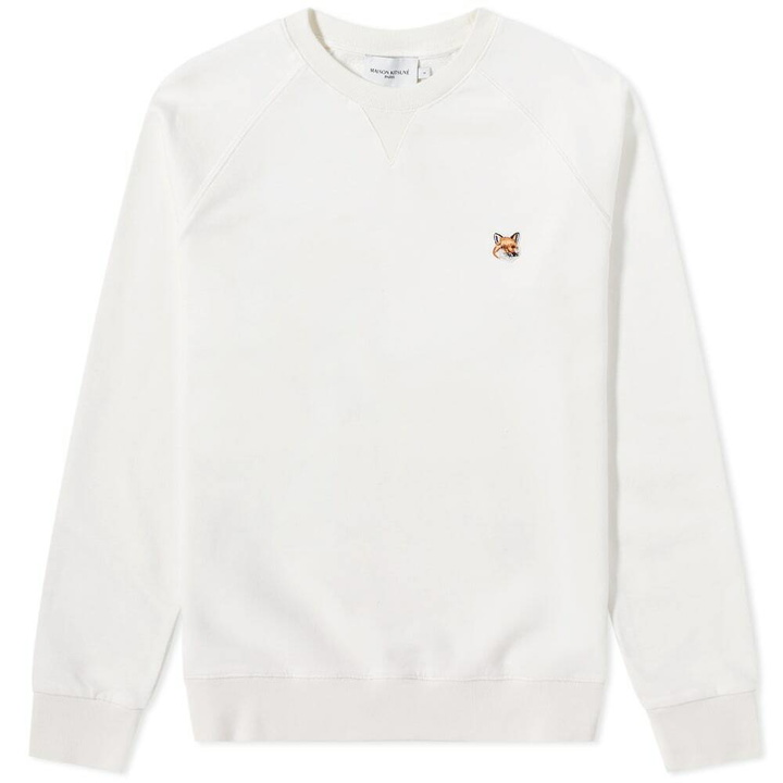 Photo: Maison Kitsuné Men's Fox Head Patch Classic Sweat in Ecru