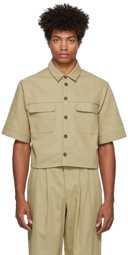 King & Tuckfield Double Pocket Cropped Shirt