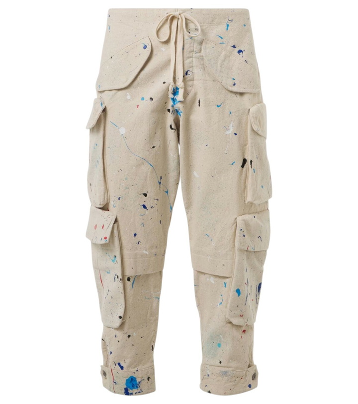 Photo: Greg Lauren Painters printed cotton cargo pants