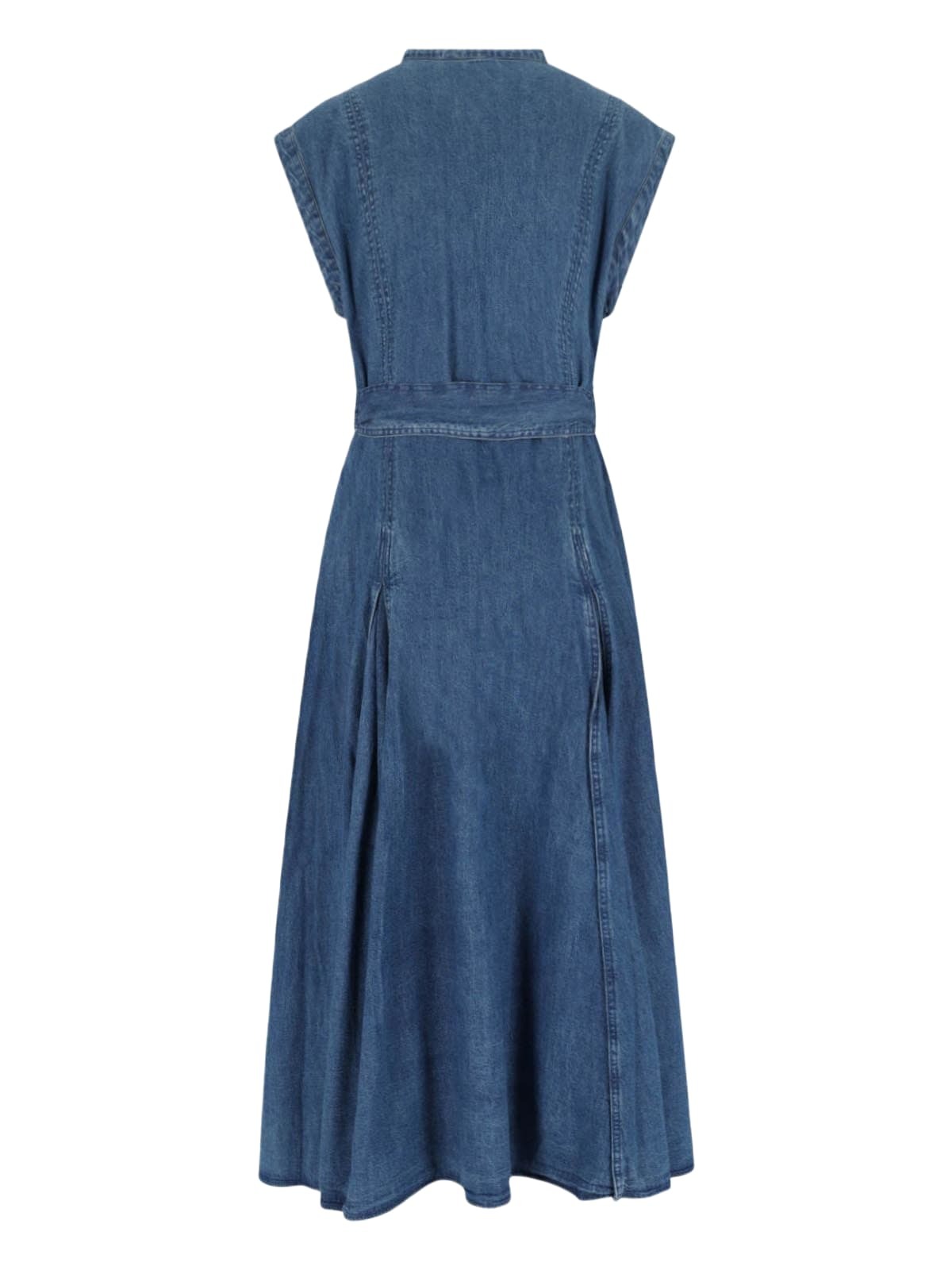 Polo Ralph Lauren Denim Midi Dress Polo Ralph Lauren