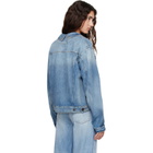 Maison Margiela Blue Folded Collar Denim Jacket