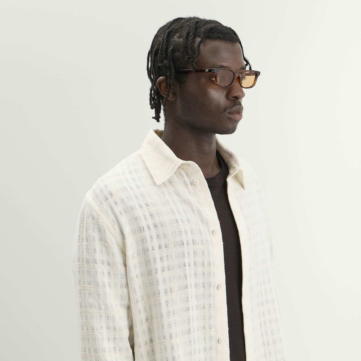 Le Specs Echelon + Sunglasses in Toffee Tort/Mustard Mono 