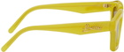 Loewe Yellow Acetate Square Sunglasses