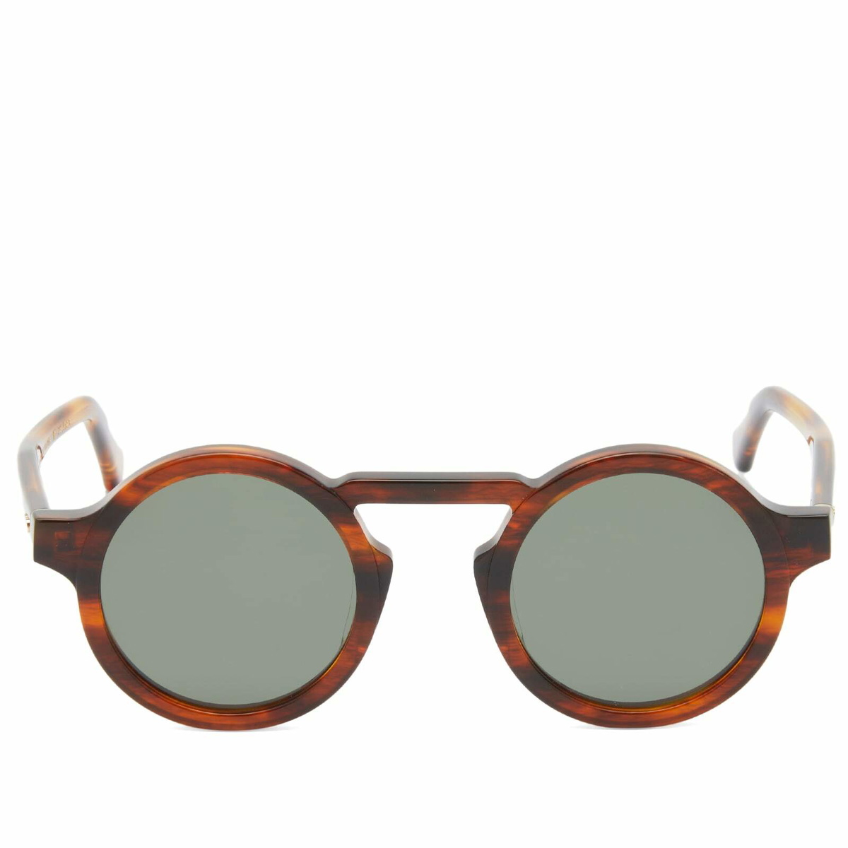 Oscar Deen Panda Sunglasses in Umber/Moss 