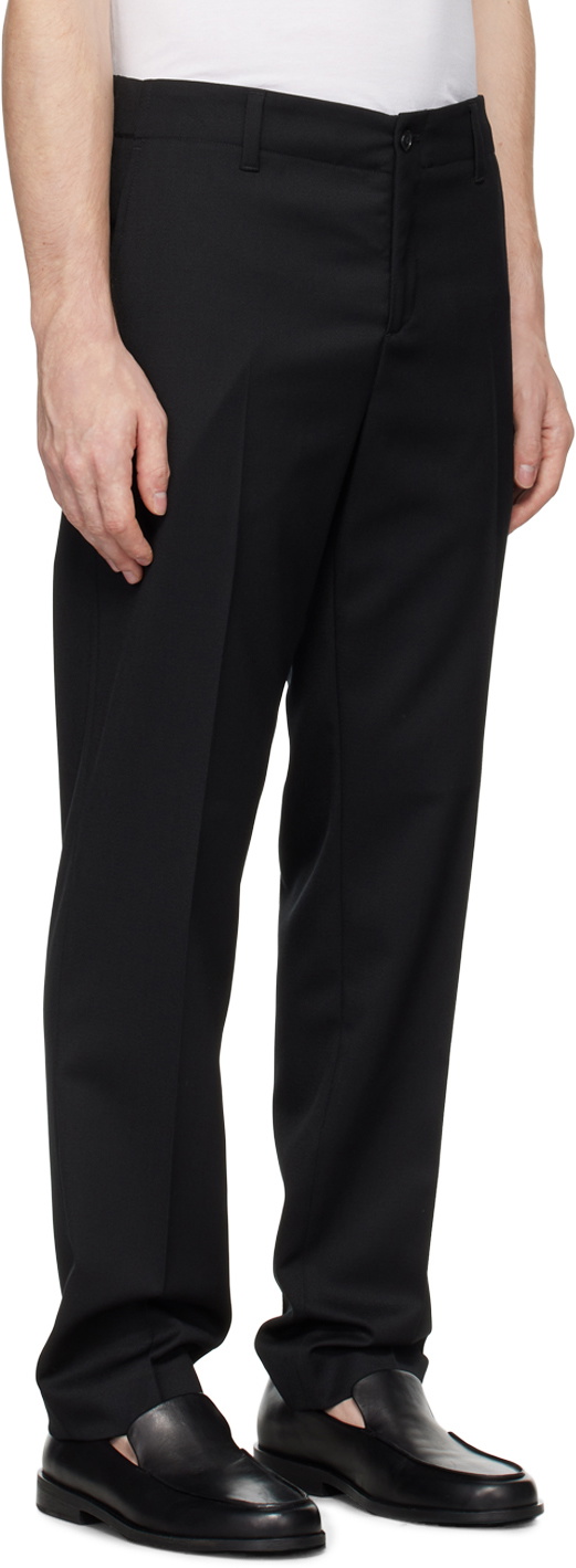 Filippa K Black Elastic Waist Tailored Trousers