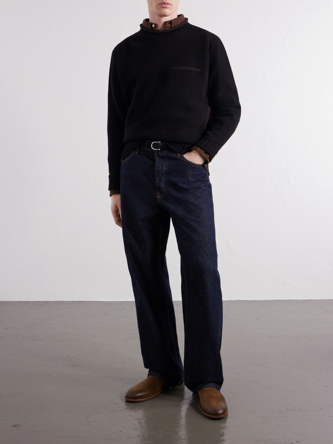 Inis Meáin - Lambswool Sweater - Black