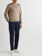 Canali - Slim-Fit Wool and Silk-Blend Sweater - Neutrals