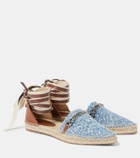 Stella McCartney Gaia denim bouclé espadrilles
