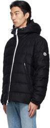 Moncler Navy Down & Wool Vabb Jacket