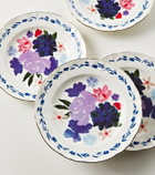 Bitossi Set of 4 floral porcelain plates