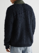 Marni - Ripstop-Trimmed Knitted Jacket - Blue