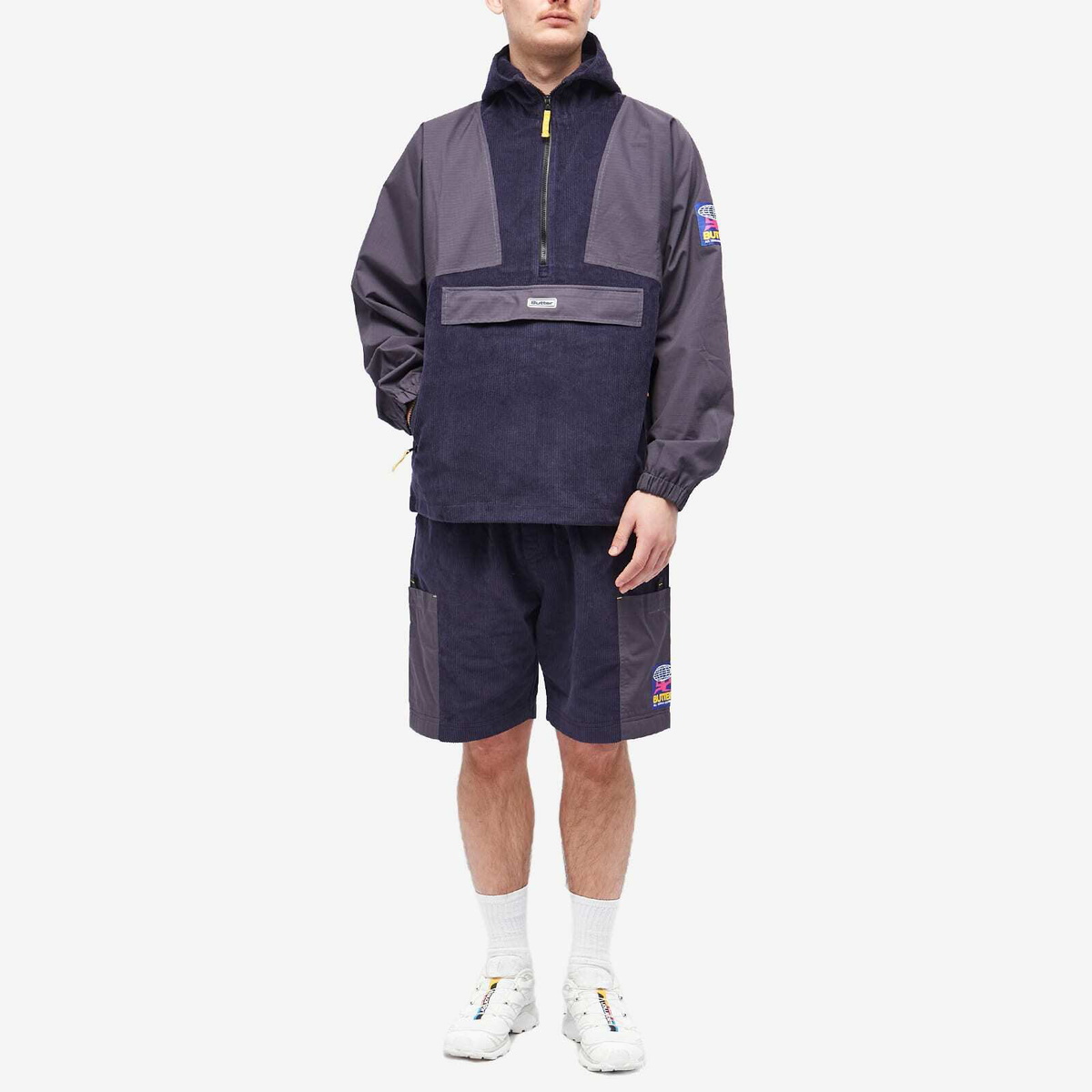 Butter Goods Men's Terrain Cord Pullover Jacket in Indigo