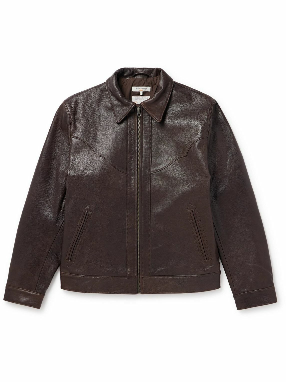 Nudie Jeans - Eddy Rider Leather Jacket - Black Nudie Jeans Co