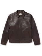 Nudie Jeans - Joppe Full-Grain Leather Western Jacket - Brown