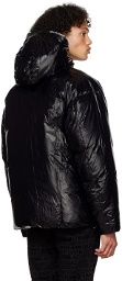 Versace Jeans Couture Black Coated Down Jacket
