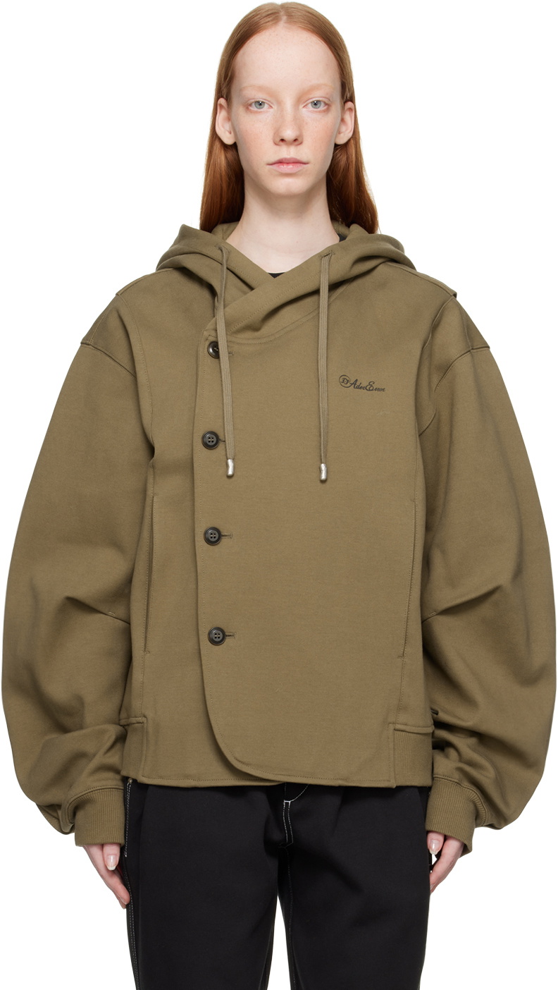 ADER error Brown Fluic Hoodie ADER error