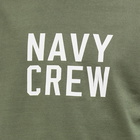 Uniform Bridge Men's Long Sleeve Navy T-Shirt in Sage Green