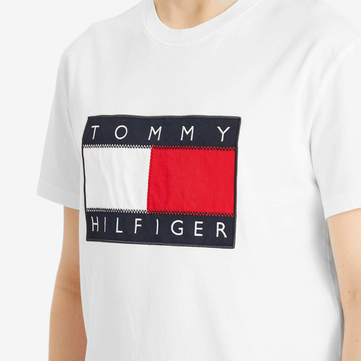 Tommy Jeans Men's Gi Sailing Flag T-Shirt in White