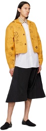 Connor McKnight Yellow Rorschach Floral Jacket