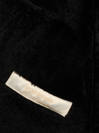GIORGIO BRATO Waxed Curly Shearling Jacket