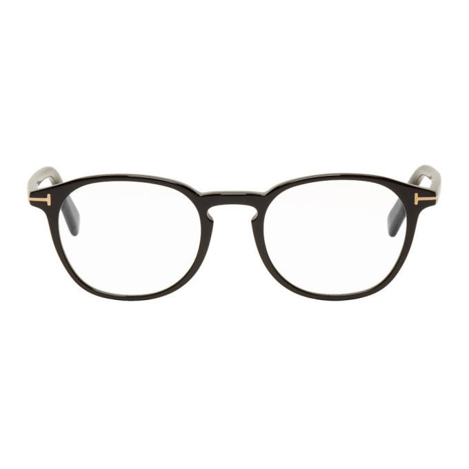 Photo: Tom Ford Black Blue Block Round Glasses