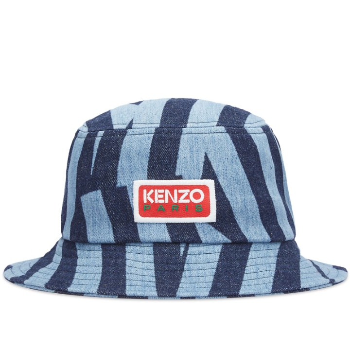 Photo: Kenzo Paris Men's Kenzo Denim Bucket Hat in Rinse Blue Denim