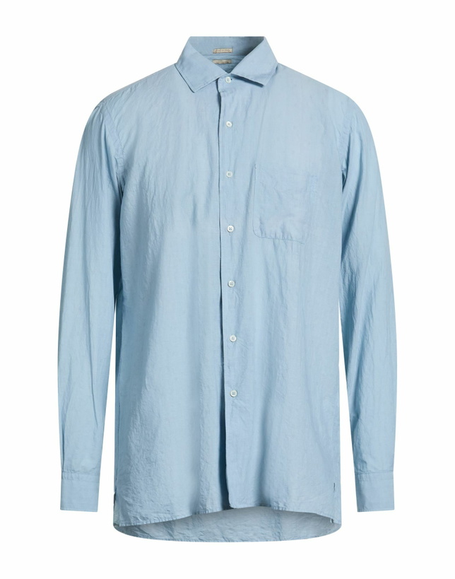 Photo: Massimo Alba Mens Shirt Sky in Blue