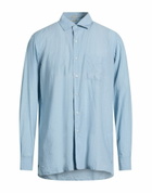 Massimo Alba Mens Shirt Sky in Blue