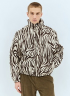 ERL Zebra Quilted Puffer Jacket
