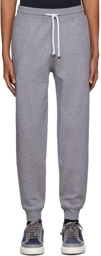 Brunello Cucinelli Grey Techno Cotton Lounge Pants