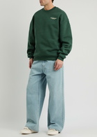 Mki Miyuki Zoku Logo-print Cotton-blend Sweatshirt Green