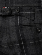 THOM BROWNE - Tartan Flannel Wool Pants