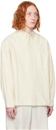 Solid Homme Off-White Patch Pocket Shirt