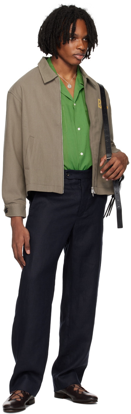Bode Taupe 'Low Lying Summer Club' Jacket Bode