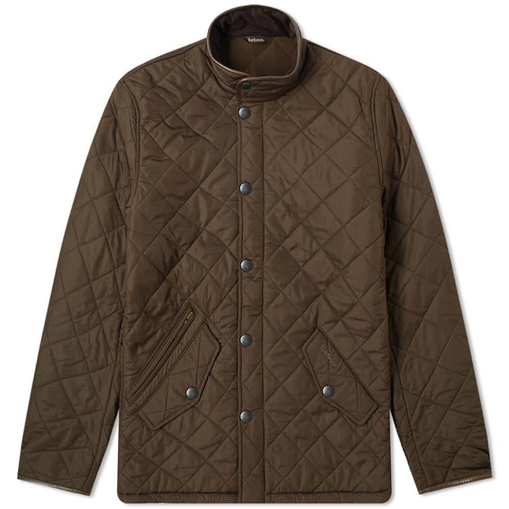 Photo: Barbour Powell Quilt Jacket Olive