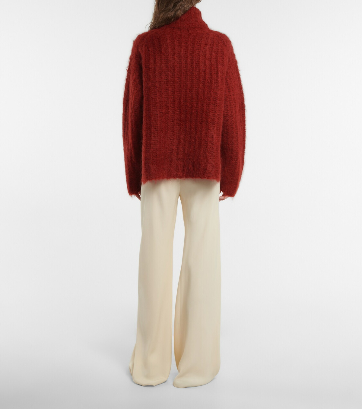 WOOL MOHAIR MIX TURTLENECK SWEATER